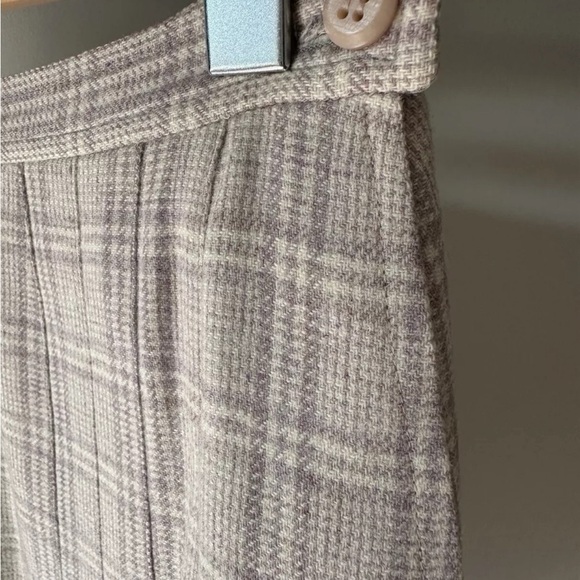 VTG Miss Pendleton Sz 9/10 Pleated Skirt 100% Wool Plaid Academia Preppy holiday - Picture 3 of 7